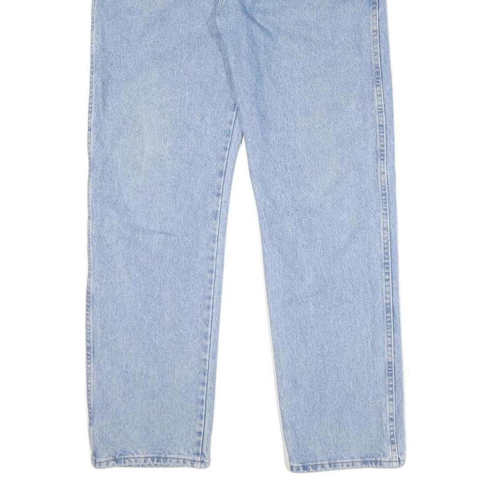 WRANGLER Mens Regular Fit Blue Denim Jeans W36 L32 Classic Zip Closure