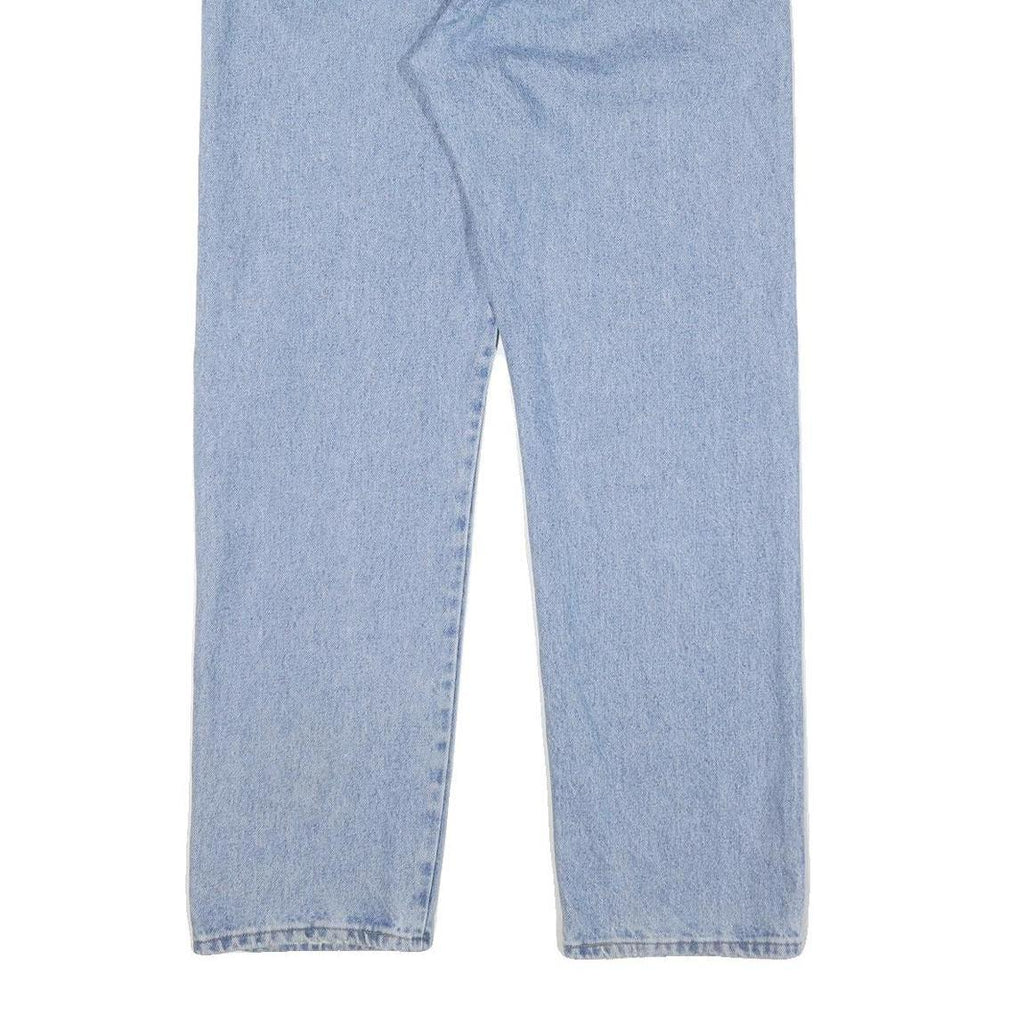 WRANGLER Mens Regular Fit Blue Denim Jeans W36 L32 Classic Zip Closure