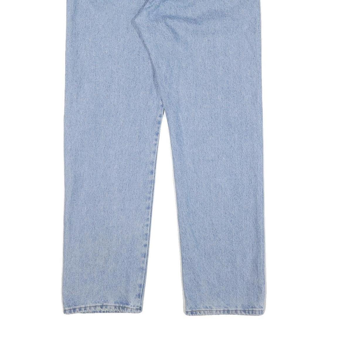 WRANGLER Mens Regular Fit Blue Denim Jeans W36 L32 Classic Zip Closure