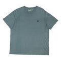 TIMBERLAND Mens Blue Graphic T-Shirt 2XL Short Sleeve Crew Neck Classic Cotton