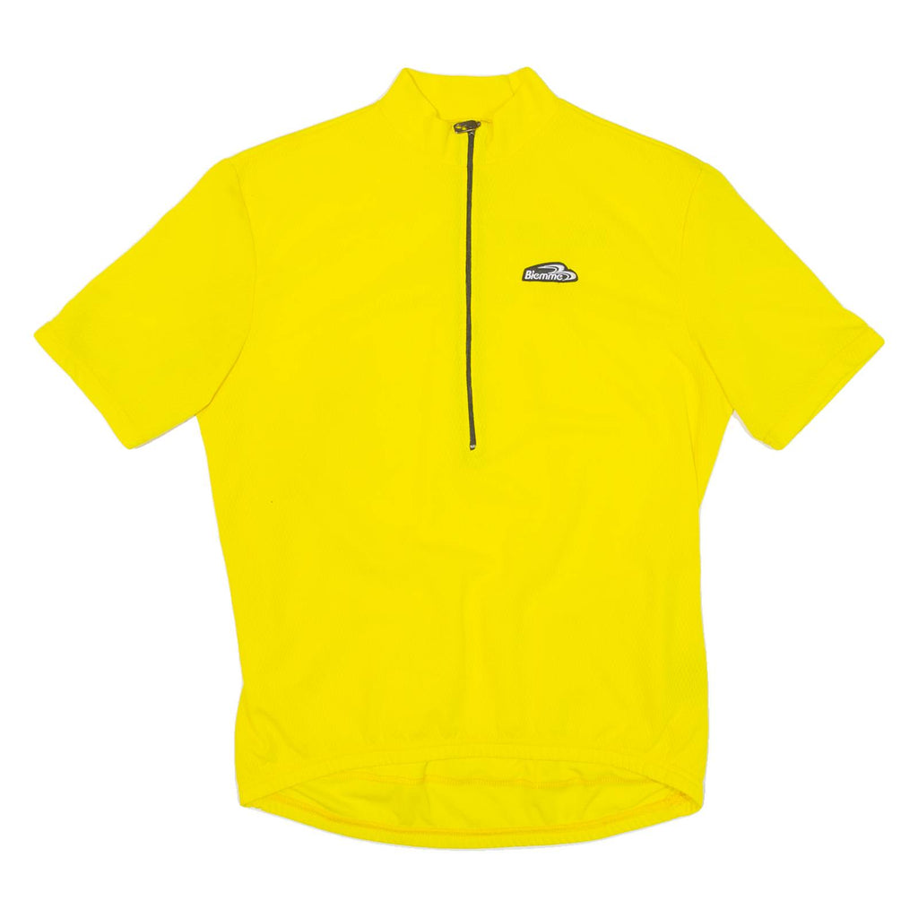 Cycling Mens Jersey Yellow 1/2 Zip L