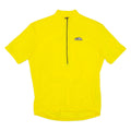 Cycling Mens Jersey Yellow 1/2 Zip L