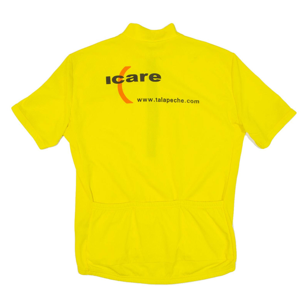 Cycling Mens Jersey Yellow 1/2 Zip L