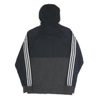 ADIDAS Mens Navy & Dark Grey Casual Zip Up Hoodie M Cotton