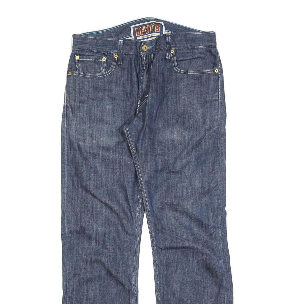 LEVI'S 514 Slim Mens Jeans Blue Slim Straight Denim Medium W33 L32 Zip