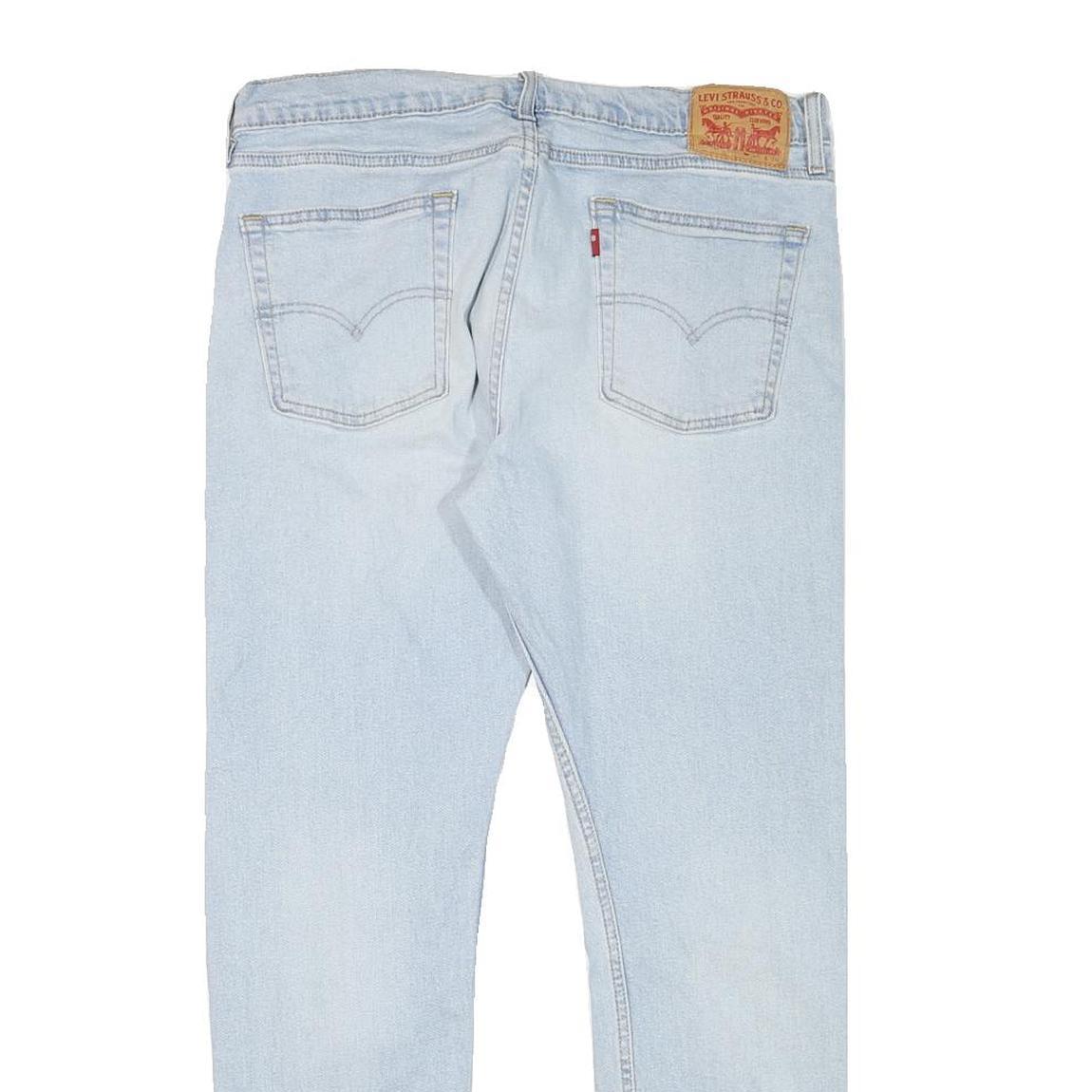 LEVI'S 510 Mens Jeans Blue Slim Skinny Denim Light W33 L28 Zip Cotton Blend