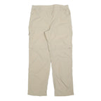 TREVOLUTION Womens Beige Regular Fit Straight Leg Trousers W32 L30 Lightweight