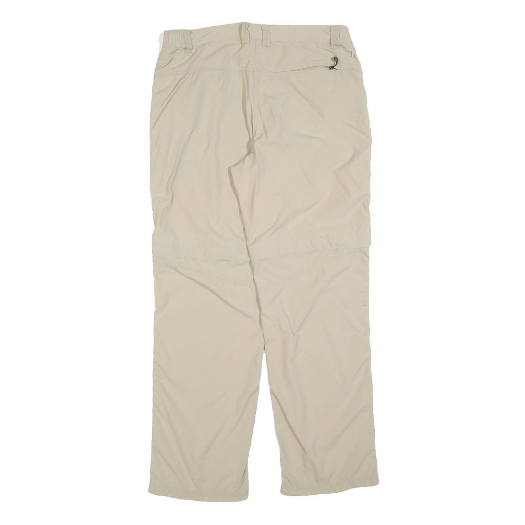 TREVOLUTION Womens Beige Regular Fit Straight Leg Trousers W32 L30 Lightweight