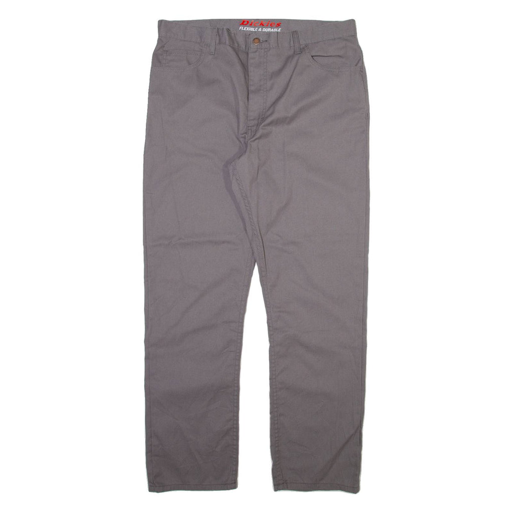 DICKIES Mens Trousers Grey Slim Tapered W38 L32
