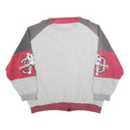 Mens Grey & Maroon Sleeve Cotton Blend Zip Up Regular Fit Casual Jacket 2XL