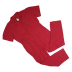 DICKIES Mens Red Short Sleeve Cotton Blend Dungarees XL W44 L30 Classic Workwear