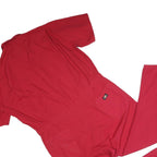 DICKIES Mens Red Short Sleeve Cotton Blend Dungarees XL W44 L30 Classic Workwear