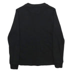 POLO RALPH LAUREN Boys Black Plain Cotton Jumper Crew Neck Basic Knit 7Y