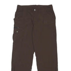 COLUMBIA Womens Nylon Brown Regular Straight Trousers W30 L29 Outdoor Casual Zip