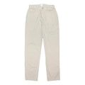 CALVIN KLEIN JEANS Womens Cotton Blend Beige Regular Straight Trousers W30 L32