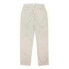 CALVIN KLEIN JEANS Womens Cotton Blend Beige Regular Straight Trousers W30 L32