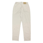 CALVIN KLEIN JEANS Womens Cotton Blend Beige Regular Straight Trousers W30 L32