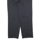 DICKIES Mens Cotton Blend Black Relaxed Straight Trousers W40 L30 Workwear