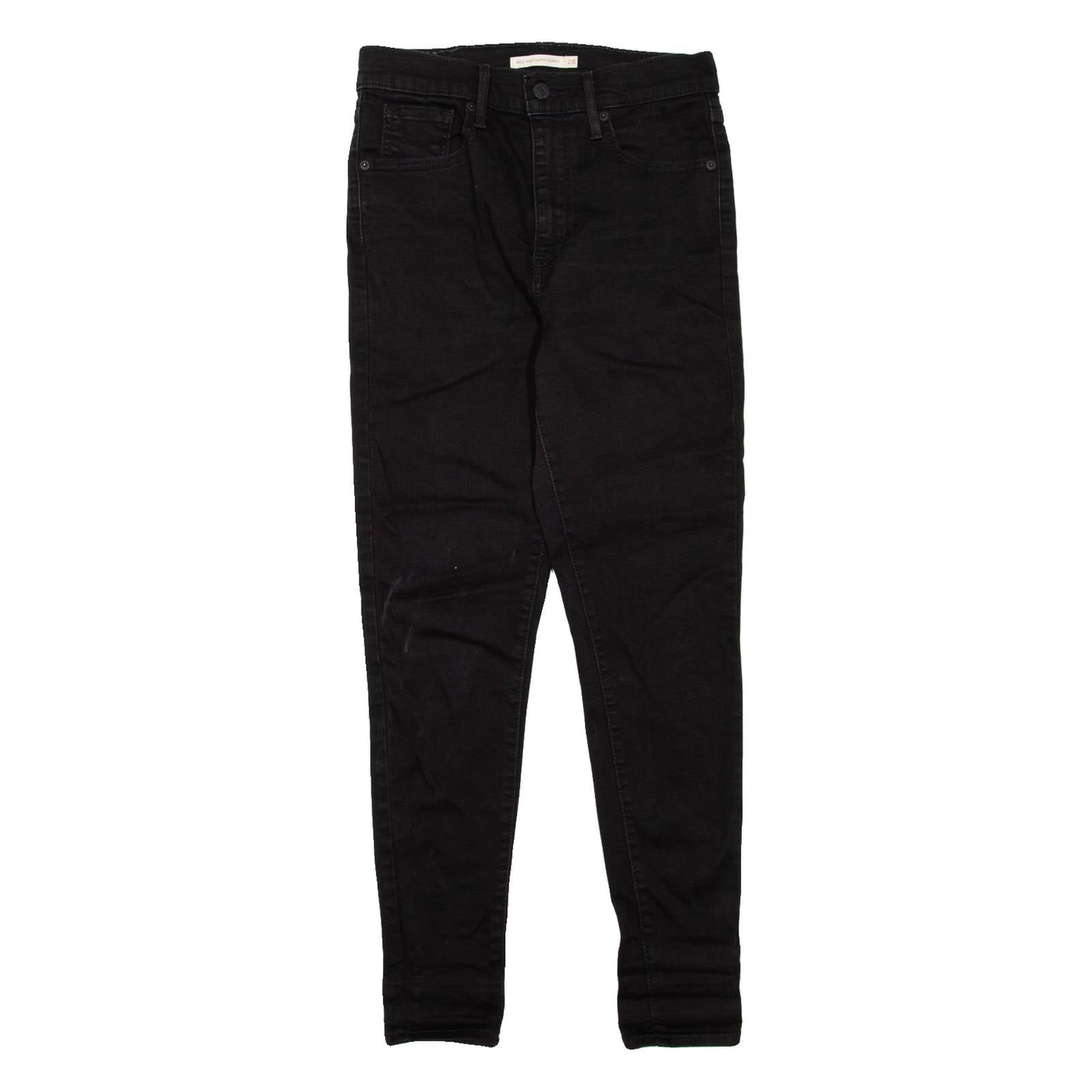 LEVI'S Mile High Womens Jeans Black Slim Skinny W28 L28