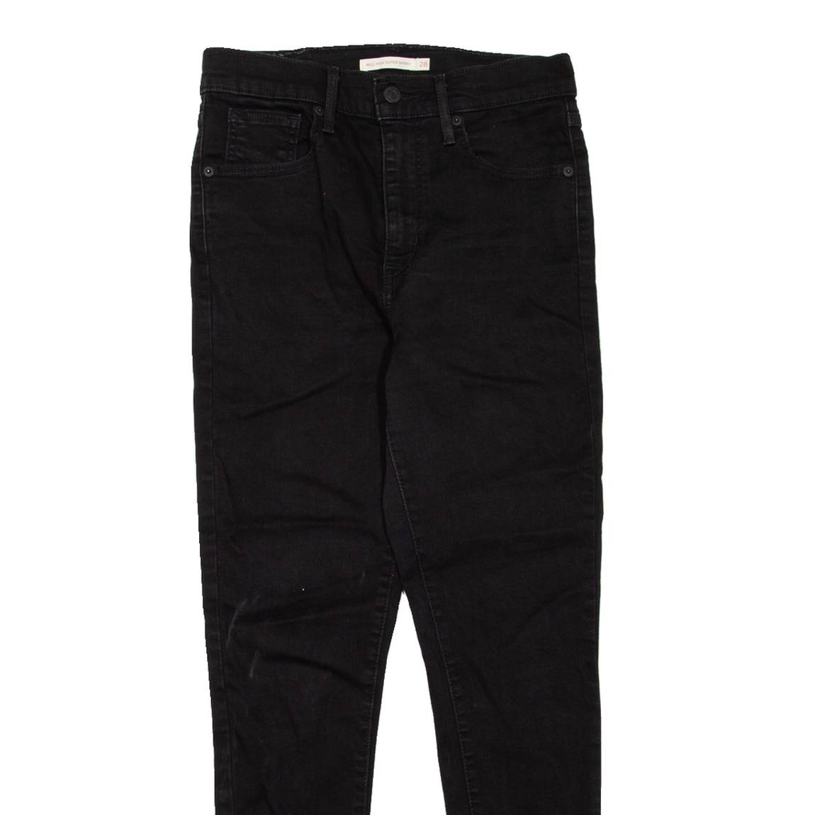 LEVI'S Mile High Womens Jeans Black Slim Skinny W28 L28