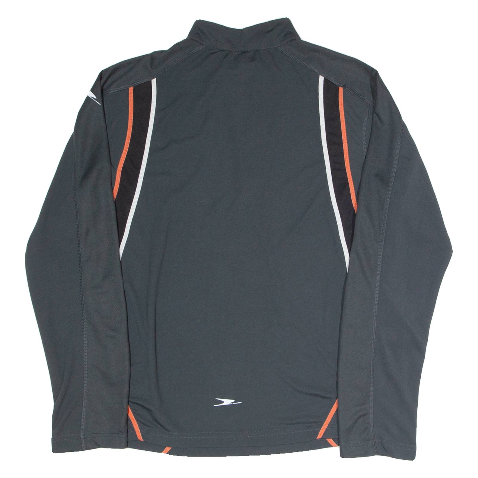 CRANE Fitness Mens Jersey Grey Long Sleeve 1/4 Zip M
