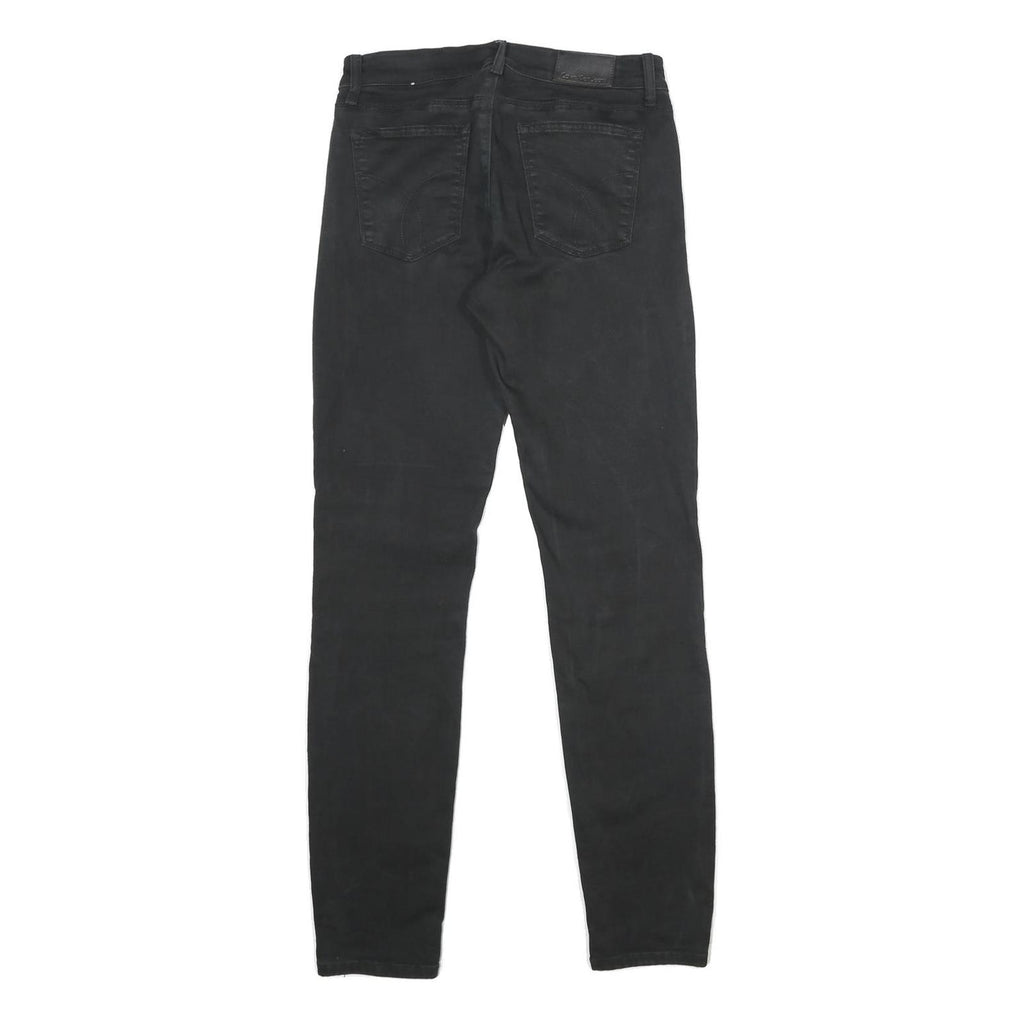 CALVIN KLEIN JEANS Womens Slim Black Denim Slim Skinny W28 L32 Stylish Comfort