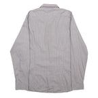 TED BAKER Mens Pink & White Check Shirt L Smart Casual Cotton Long Sleeve