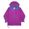LL BEAN Womens Purple & Blue Outdoor Jacket S Polyester Hooded Zip