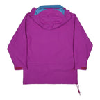 LL BEAN Womens Purple & Blue Outdoor Jacket S Polyester Hooded Zip