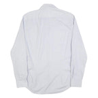 TOMMY HILFIGER Mens Blue & White Patterned Shirt S Cotton Blend Casual Smart