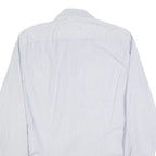 TOMMY HILFIGER Mens Blue & White Patterned Shirt S Cotton Blend Casual Smart