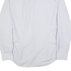 TOMMY HILFIGER Mens Blue & White Patterned Shirt S Cotton Blend Casual Smart