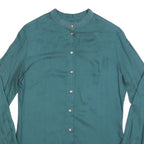 DIESEL Womens Blue Shirt S Cotton Blend Casual Long Sleeve Button Down