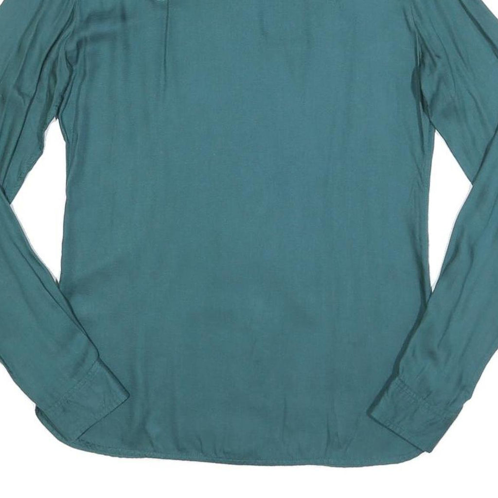 DIESEL Womens Blue Shirt S Cotton Blend Casual Long Sleeve Button Down