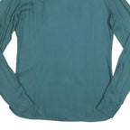 DIESEL Womens Blue Shirt S Cotton Blend Casual Long Sleeve Button Down