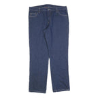 DICKIES Womens Regular Fit Straight Leg Denim Jeans Blue Cotton Blend W36 L32