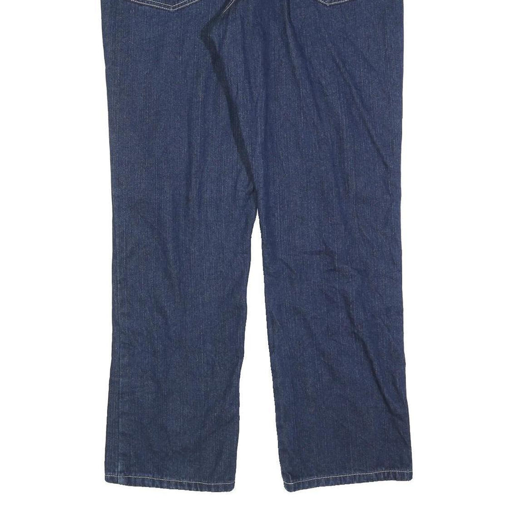 DICKIES Womens Regular Fit Straight Leg Denim Jeans Blue Cotton Blend W36 L32