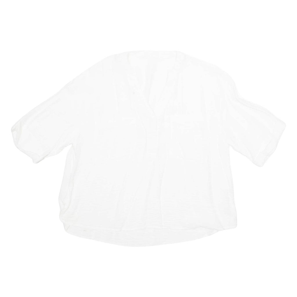Sheer Womens Blouse White XL