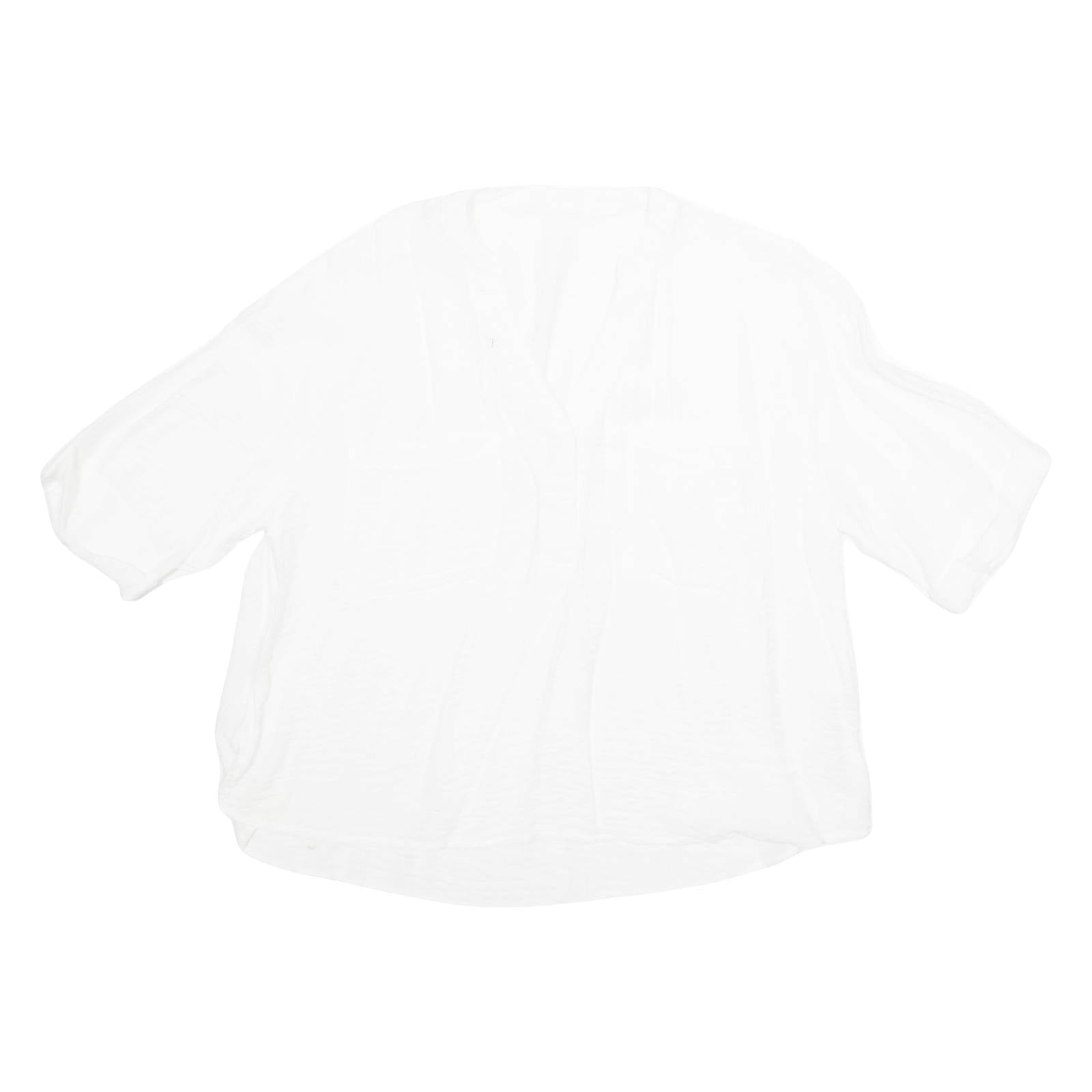 Sheer Womens Blouse White XL
