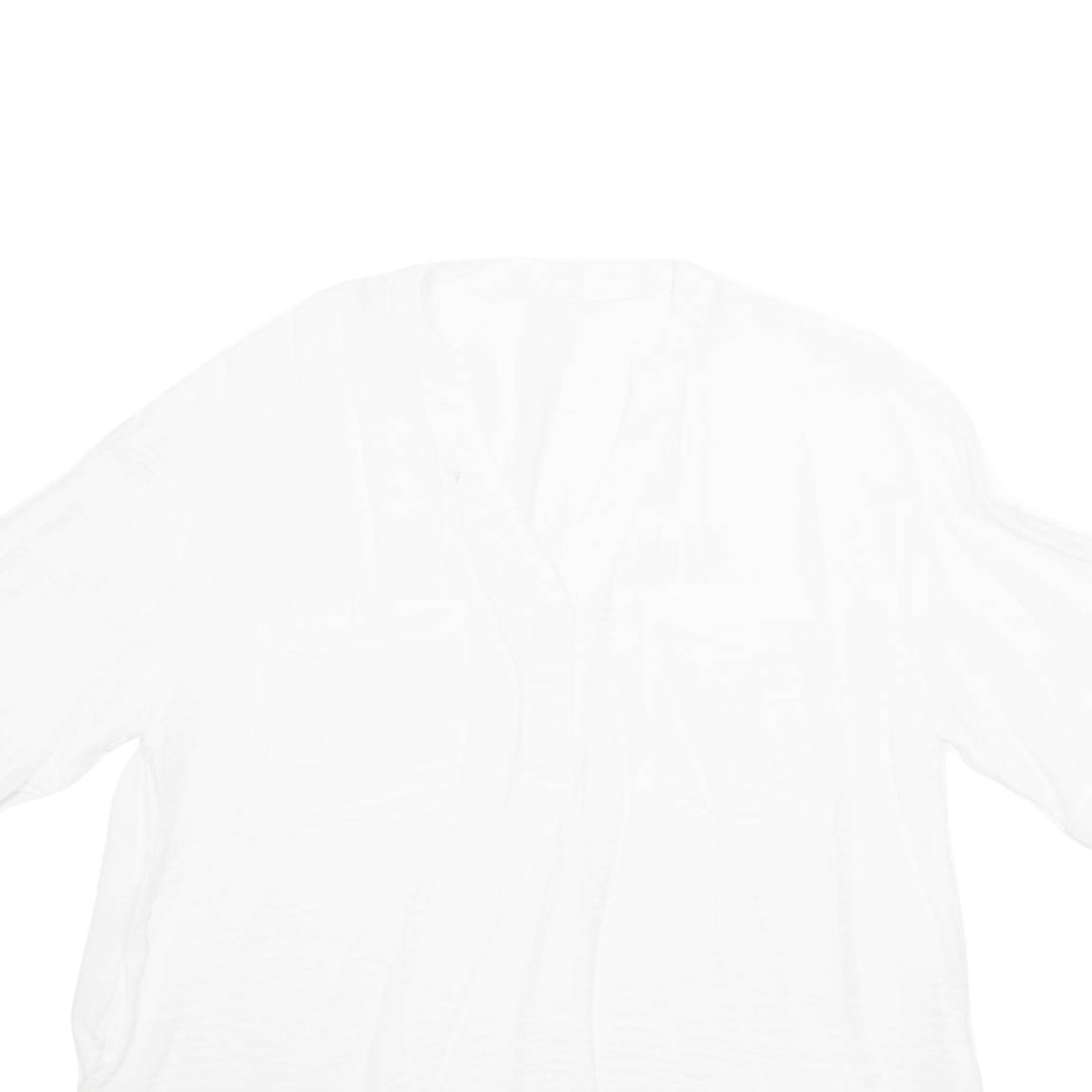 Sheer Womens Blouse White XL