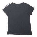 ADIDAS ORIGINALS Womens Black & White Classic T-Shirt UK 6 Short Sleeve Crew