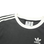ADIDAS ORIGINALS Womens Black & White Classic T-Shirt UK 6 Short Sleeve Crew