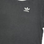 ADIDAS ORIGINALS Womens Black & White Classic T-Shirt UK 6 Short Sleeve Crew