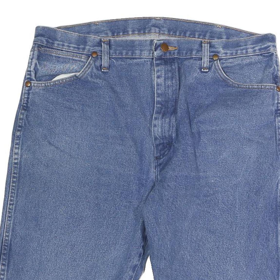 WRANGLER Mens Denim Blue Shorts L W36 Classic Casual Cotton Summer