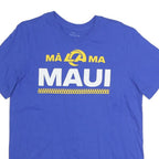 NIKE Mens Blue Maui Graphic T-Shirt M Short Sleeve Crew Neck Cotton