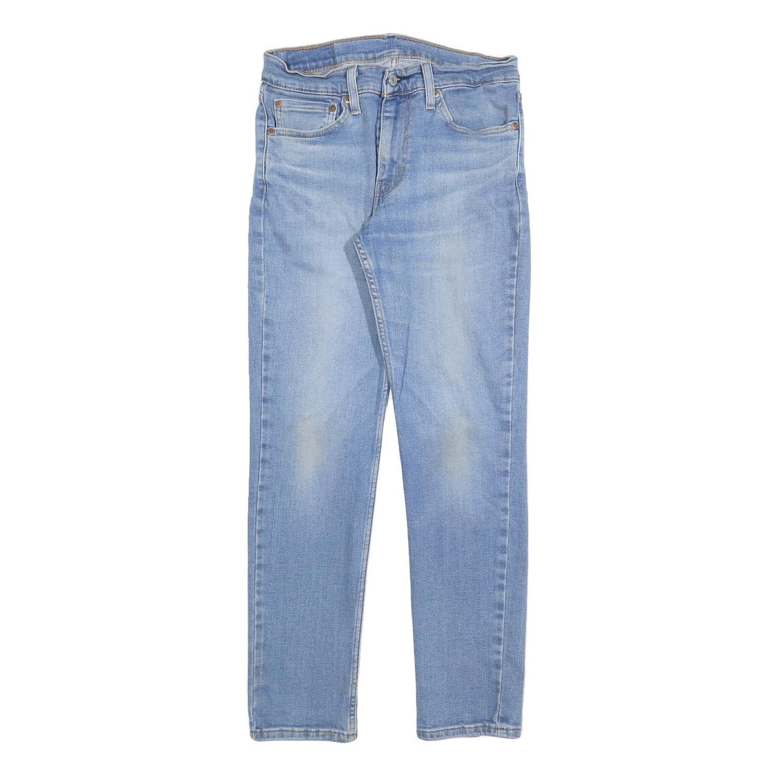 LEVI'S 511 Slim Mens Jeans Light Blue Denim Slim Skinny Cotton Blend W31 L30 Zip