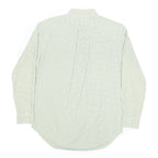 RALPH LAUREN Mens White & Blue Checked Shirt L Classic Fit Long Sleeve Button