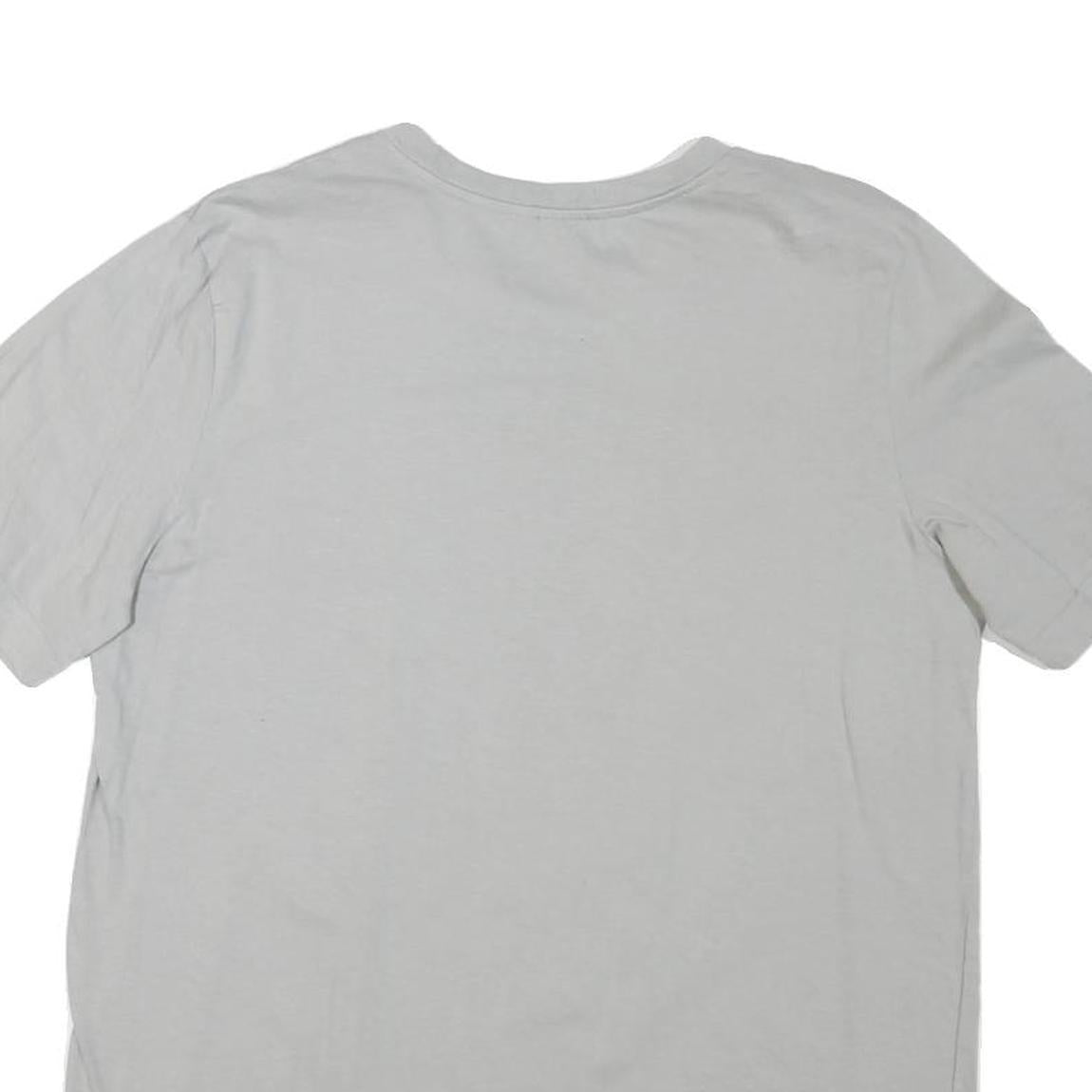 ADIDAS Mens Grey Graphic T-Shirt M Short Sleeve Crew Neck Brand Logo Cotton