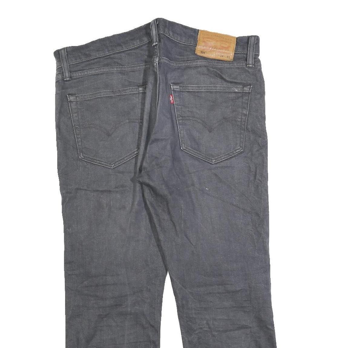 LEVI'S 504 Mens Jeans Blue Regular Straight Denim Medium W34 L25 Classic Casual