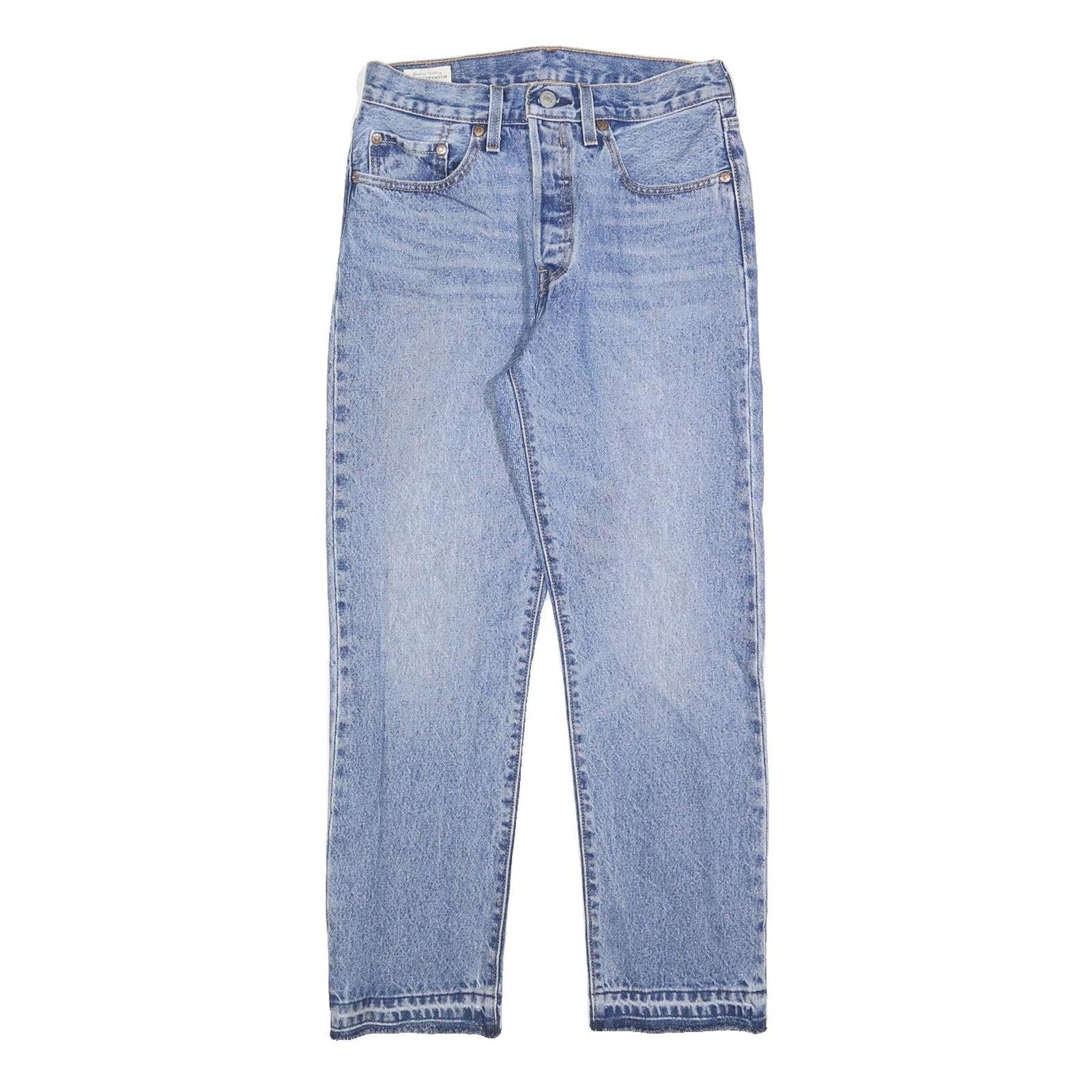 LEVI'S 501 BIG E Womens Jeans Blue Regular Straight Denim Light W26 L26 Classic